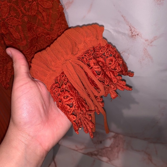 Lulumari Burnt orange Long sleeve blouse - Picture 4 of 8